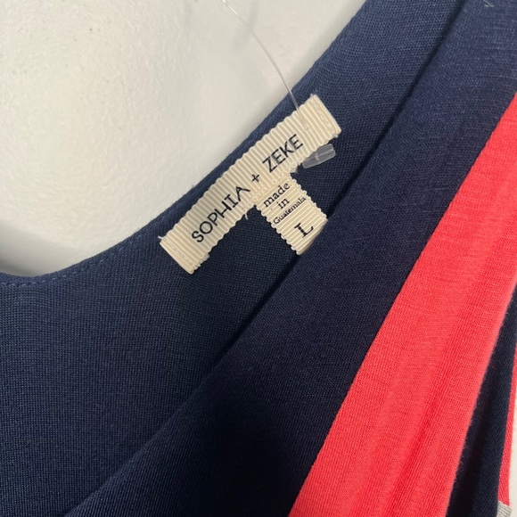 Sophia + Zeke Colorblock Maxi Dress NWOT Junior's Size Large - Picture 2 of 5